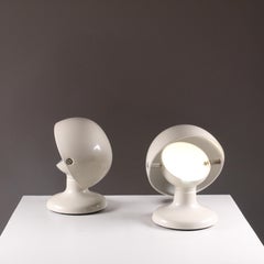 Paar Jucker-Tischlampen von Tobia Scarpa, Flos, 1970