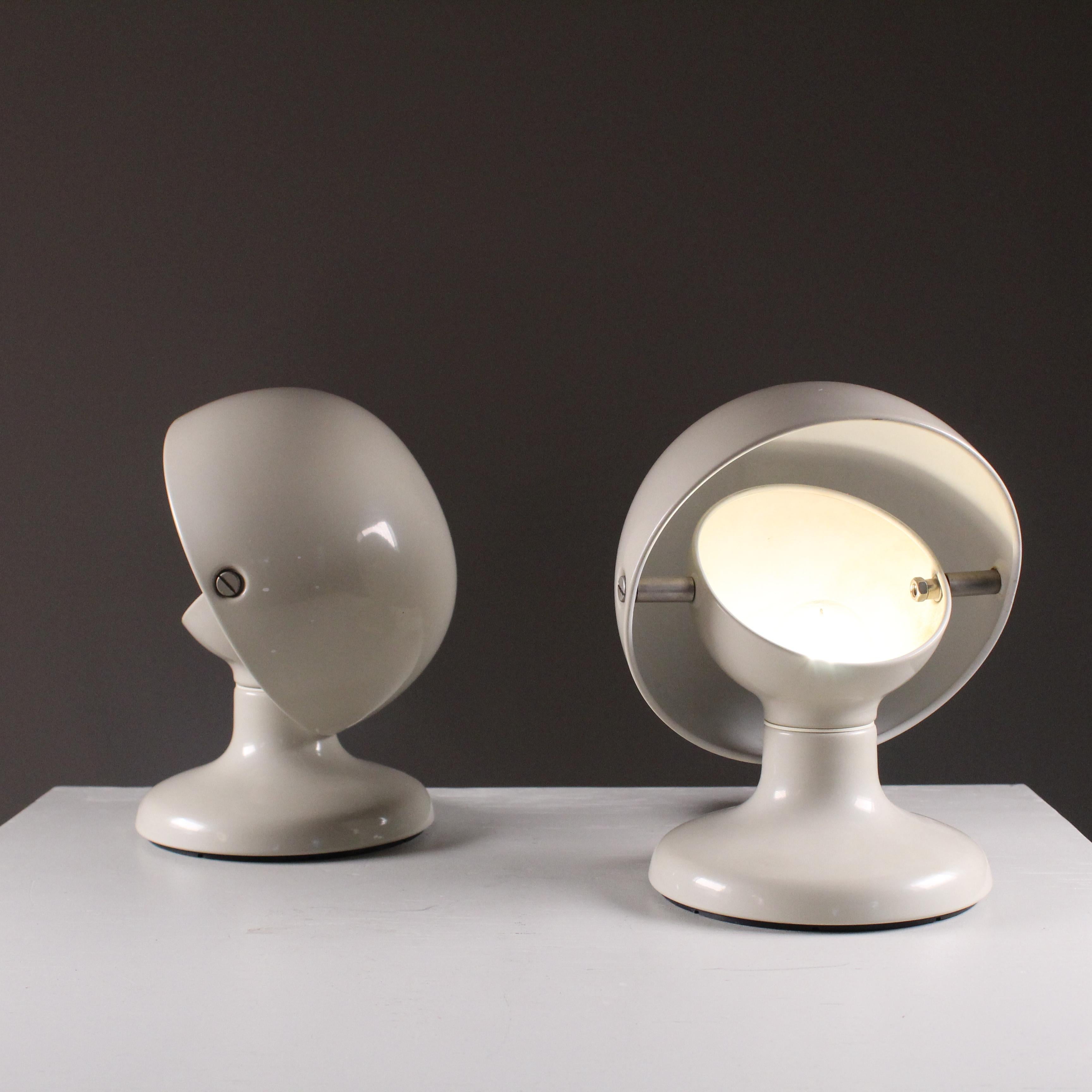Moderne Paire de lampes de table Jucker par Tobia Scarpa, Flos, 1970 en vente