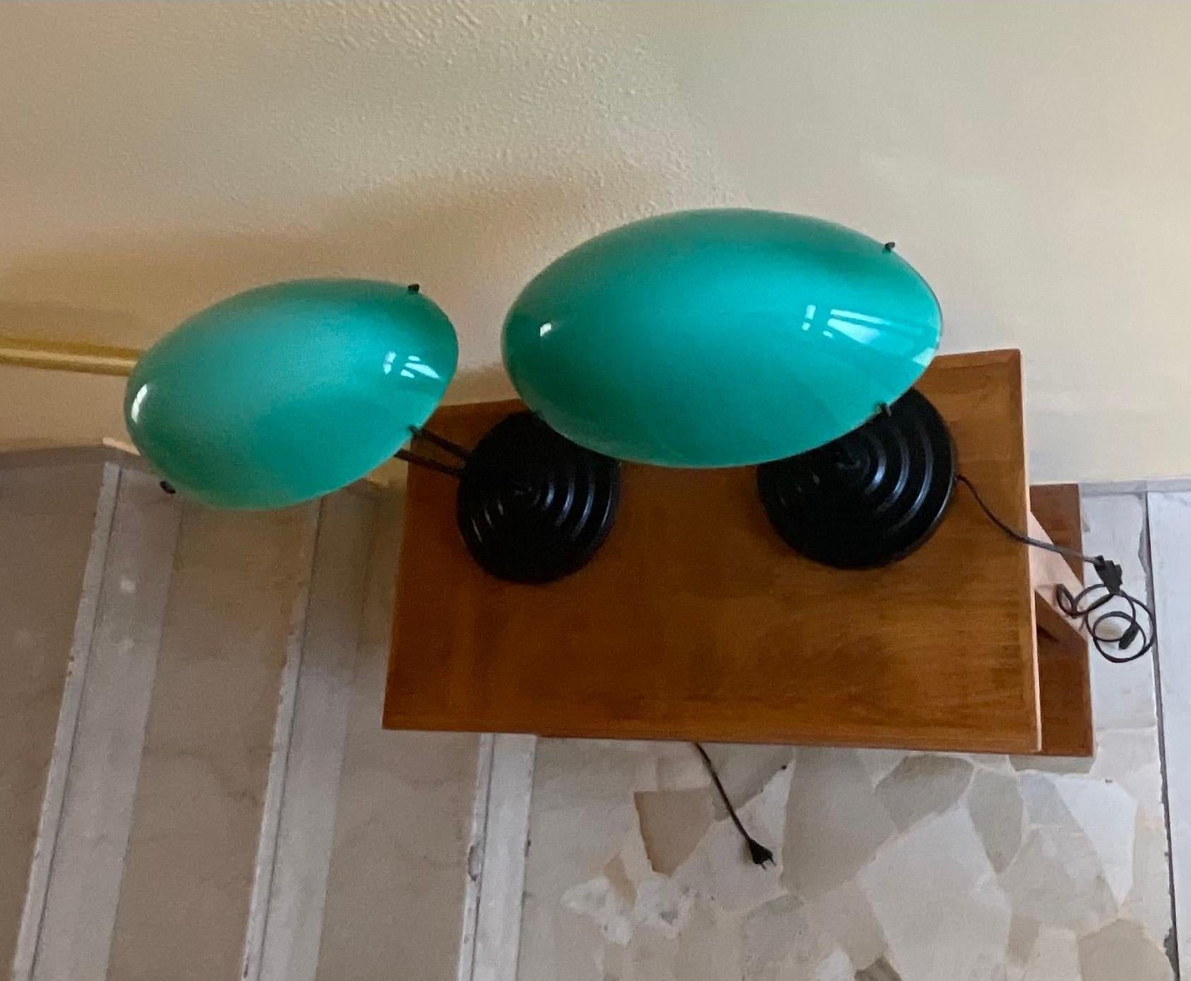 Italian Pair of table lamps MOD. KUPOL B9311 - IKEA 1990 For Sale