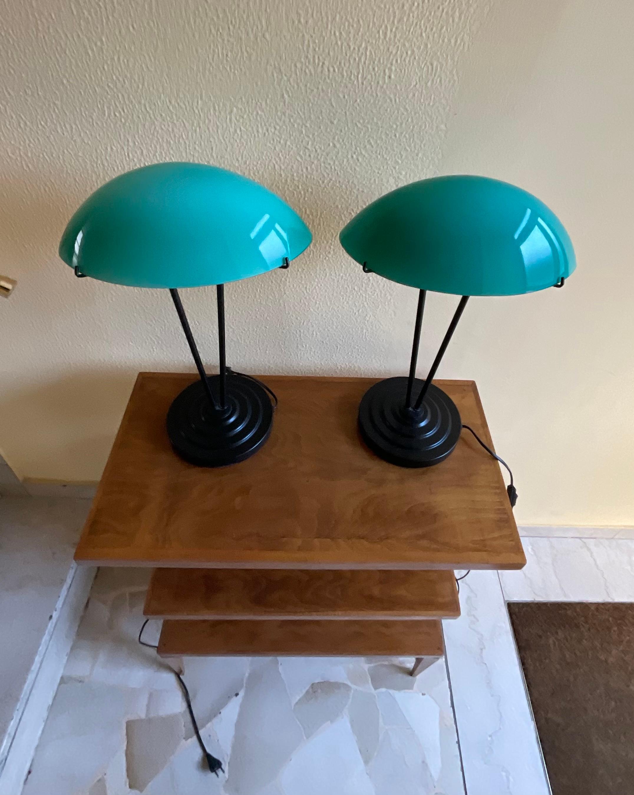 Pair of table lamps MOD. KUPOL B9311 - IKEA 1990 In Excellent Condition For Sale In Milano, IT