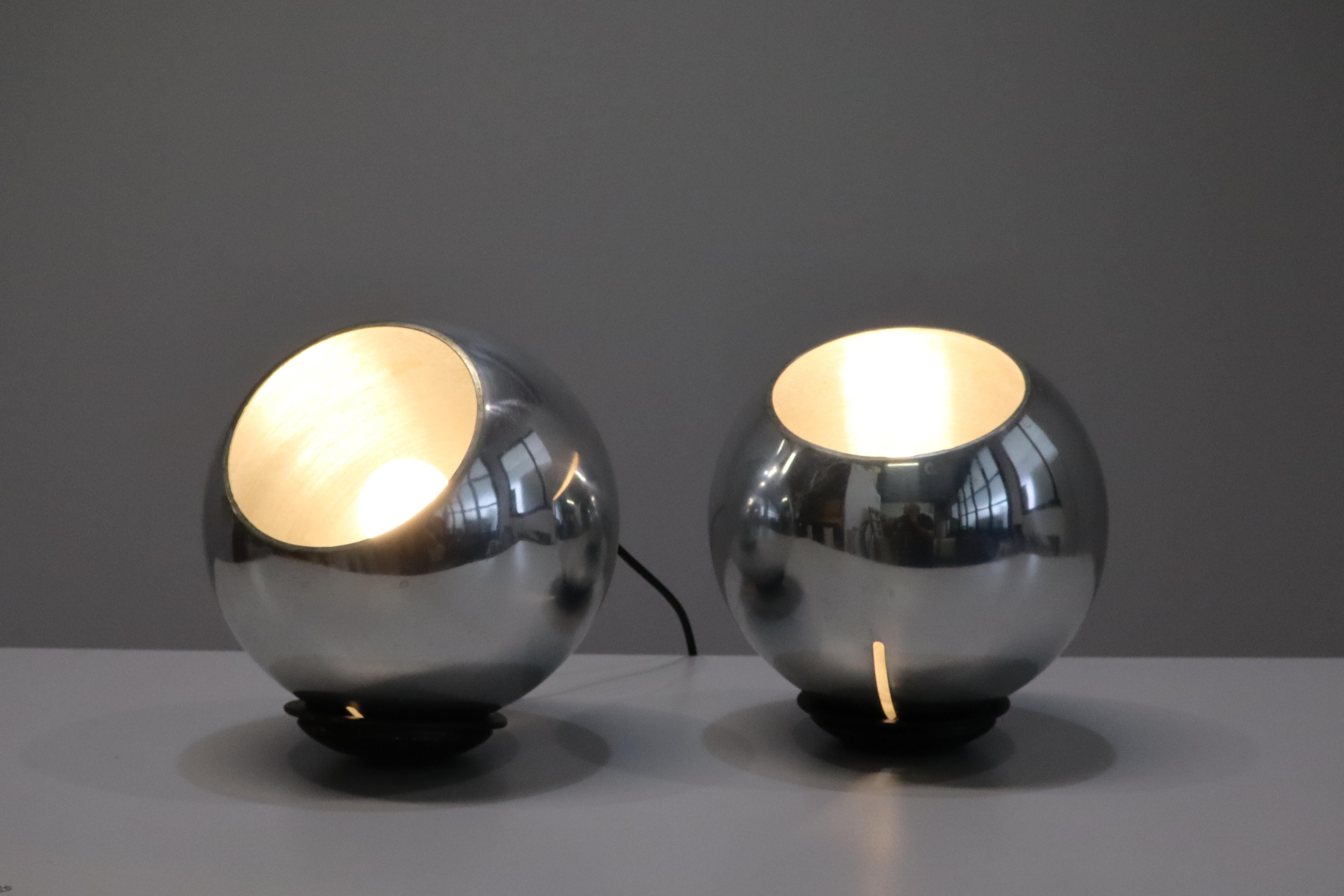 Coppia Di Lampade Da Tavolo  Modello 586 by Gino Sarfatti for Arteluce 1