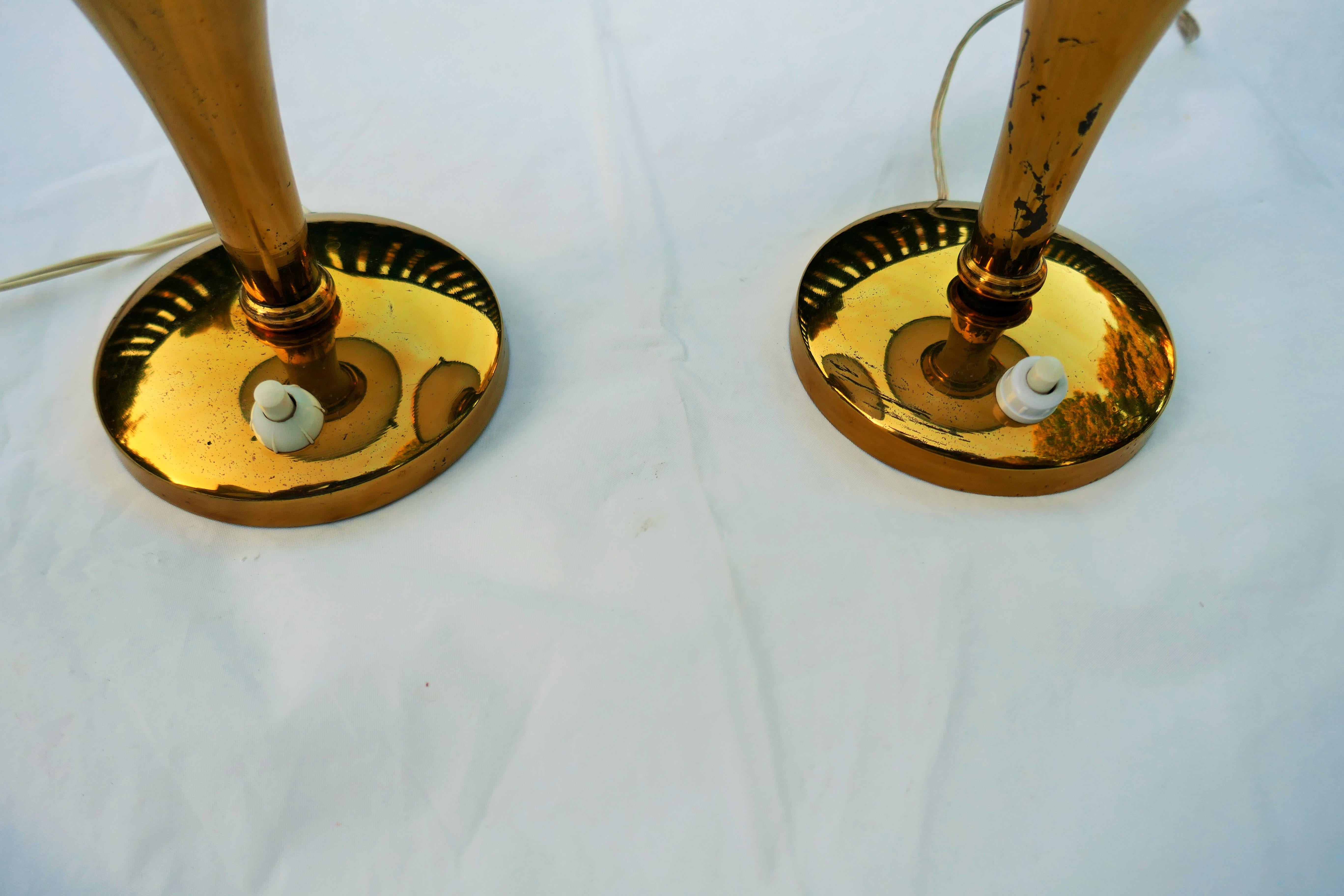 Coppia di lampade da tavolo o comodino Brusotti Fontana GCME en venta 6