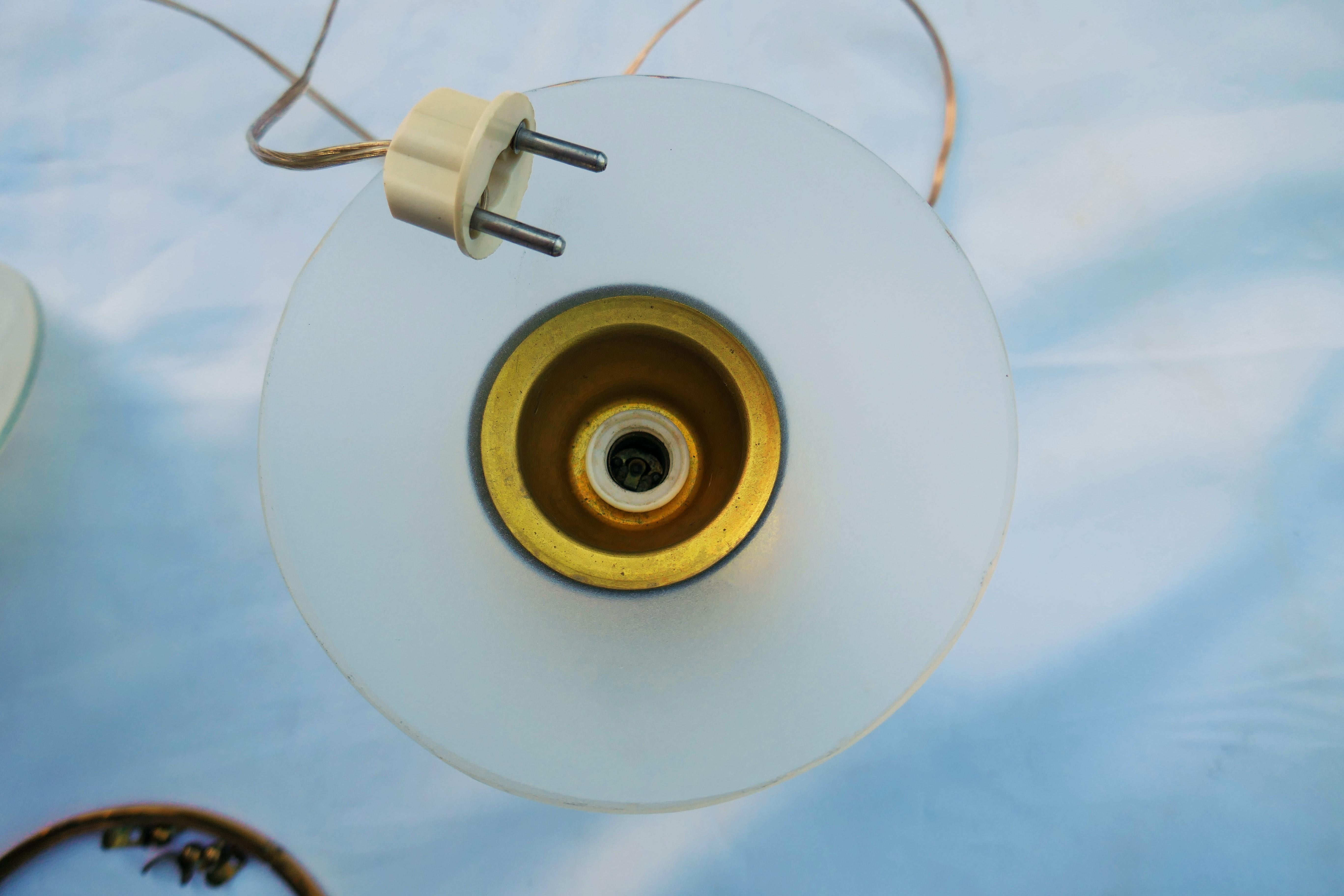 Coppia di lampade da tavolo o comodino Brusotti Fontana GCME en venta 10