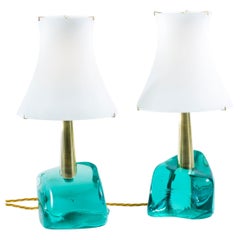 Pair of table lamps "Night Rock" 