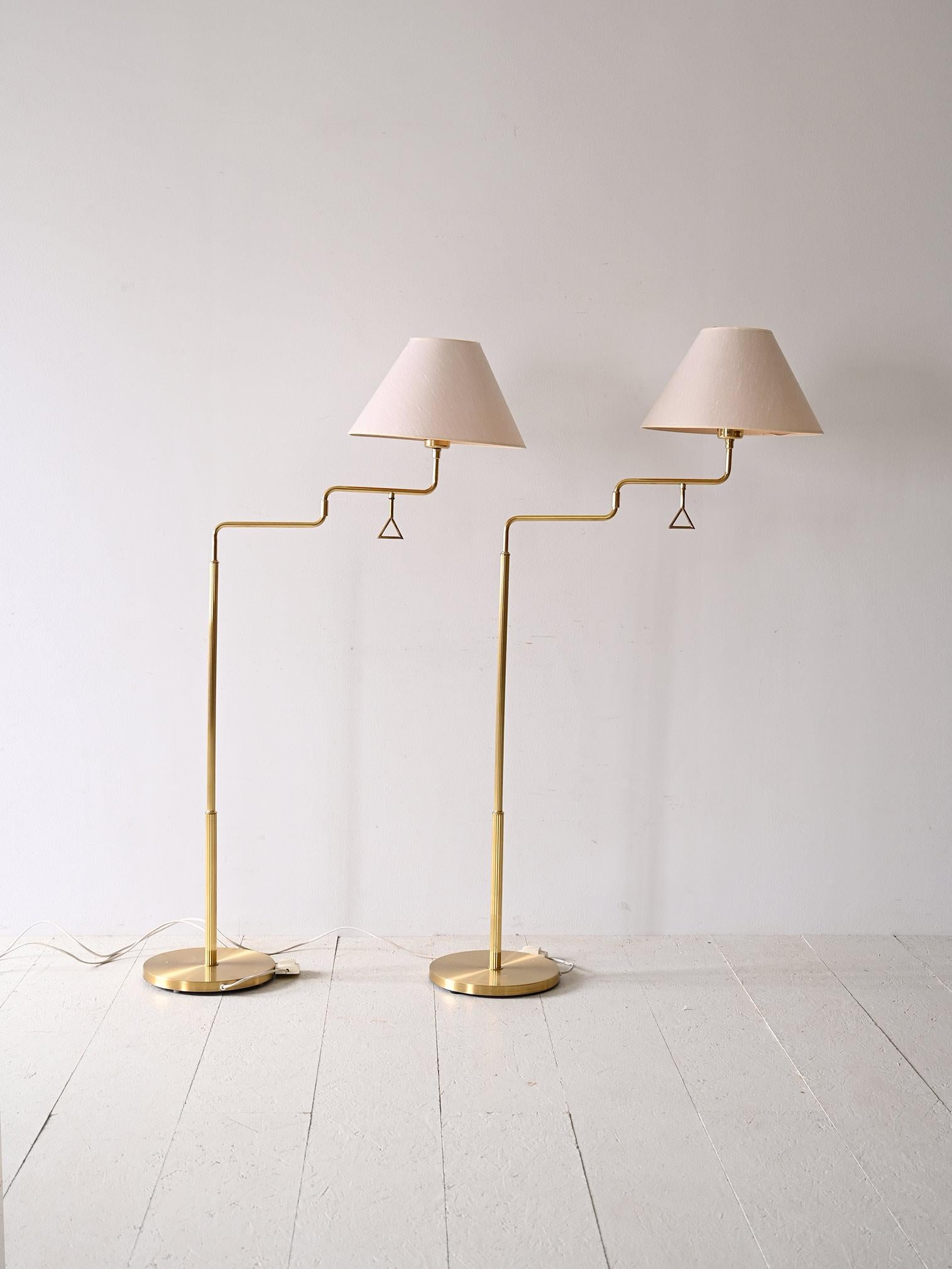 Pair of Scandinavian floor lamps In Good Condition For Sale In Brescia, IT