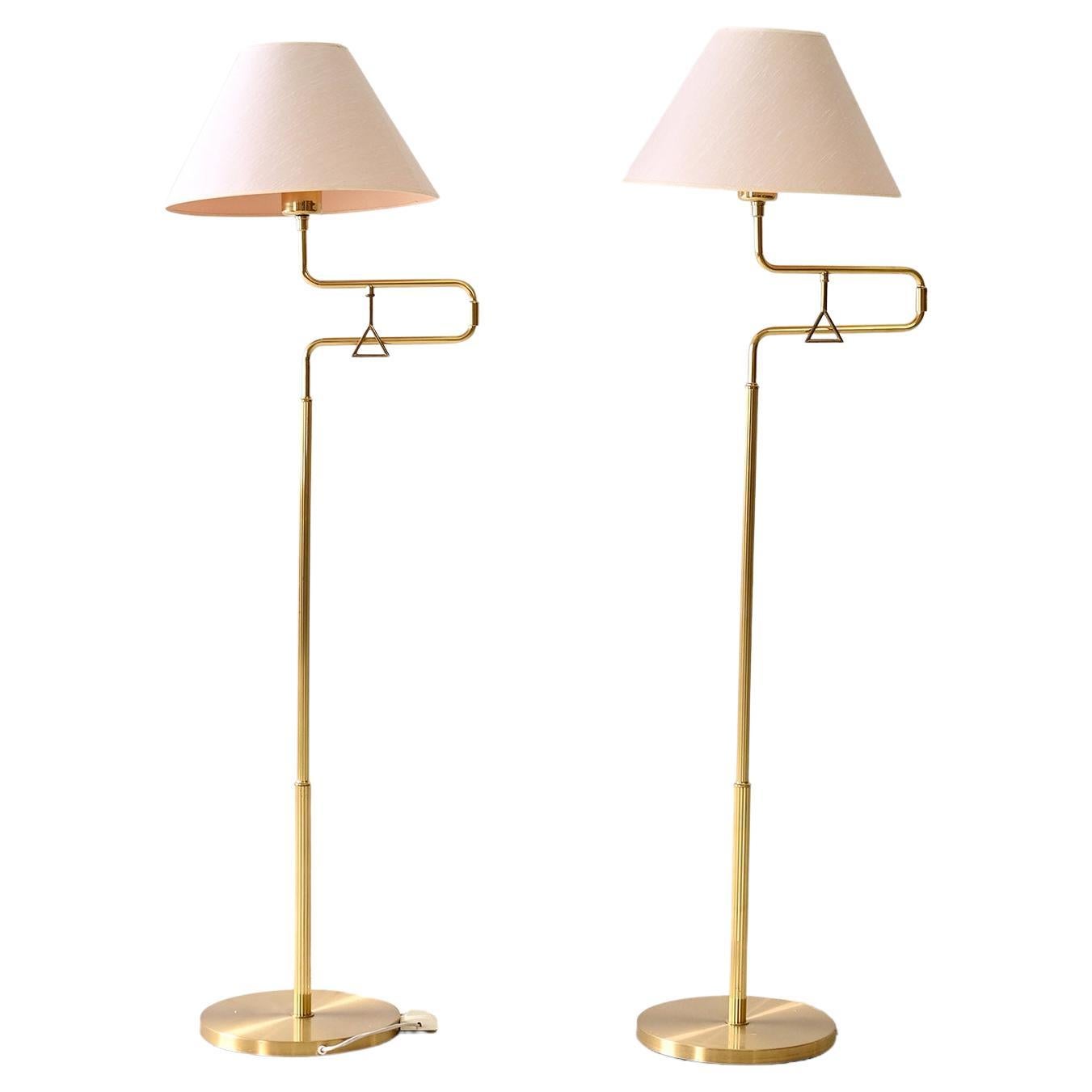 Pair of Scandinavian floor lamps For Sale