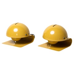 Pair of lamps HARVEY LUCE Guzzini "Bugia" 1970s Giuseppe Cornio