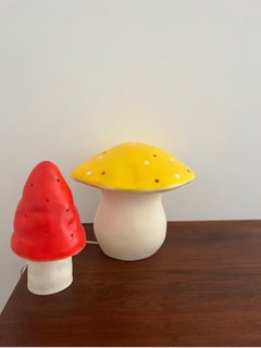 Coppia di Lampade Magiche Vintage a forma di Fungo -Lighting-