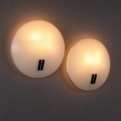 Pair of Perla Lamps by Bruno Gecchelin for O-luce 1980s