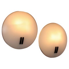 Coppia di Lampade Perla di Bruno Gecchelin per O-luce Anni 80