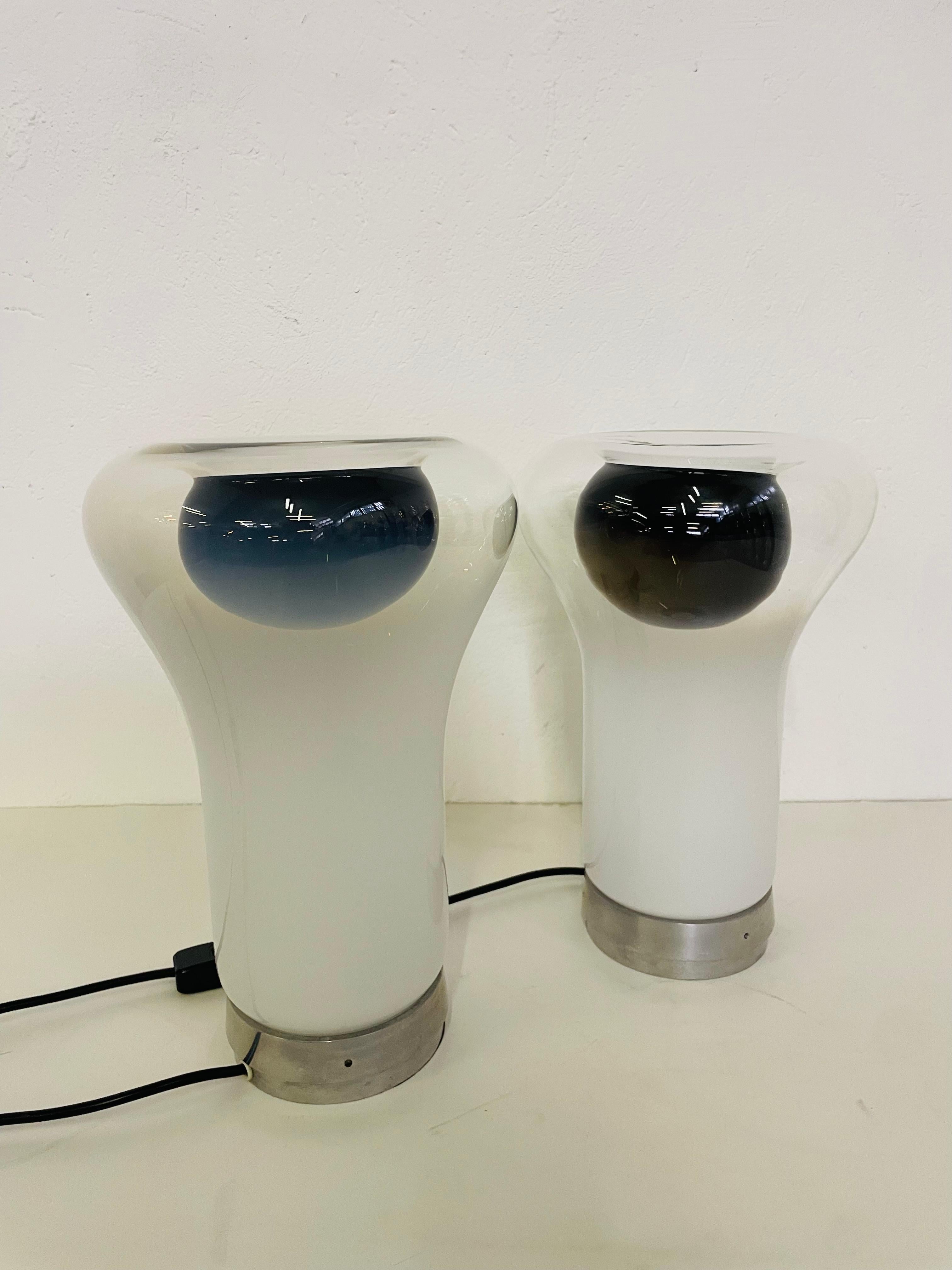 Italian Paire de lampes Saffo par Angelo Mangiarotti pour Artemide en vente