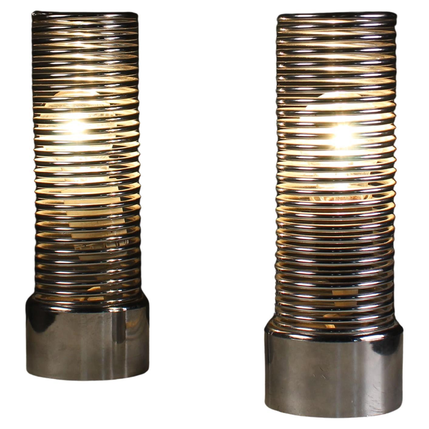 Pair of Spring lamps, Heinz Brenker, 1970