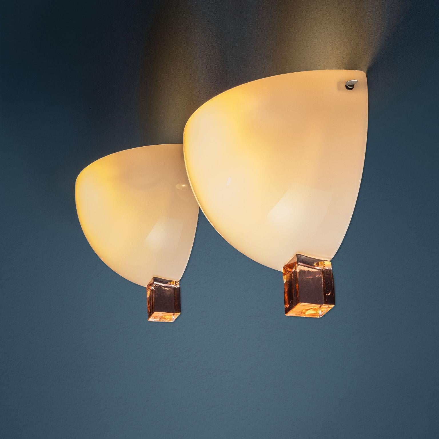 Mid-Century Modern Coppia di lampade 'Victoria' Venini Anni 90 For Sale