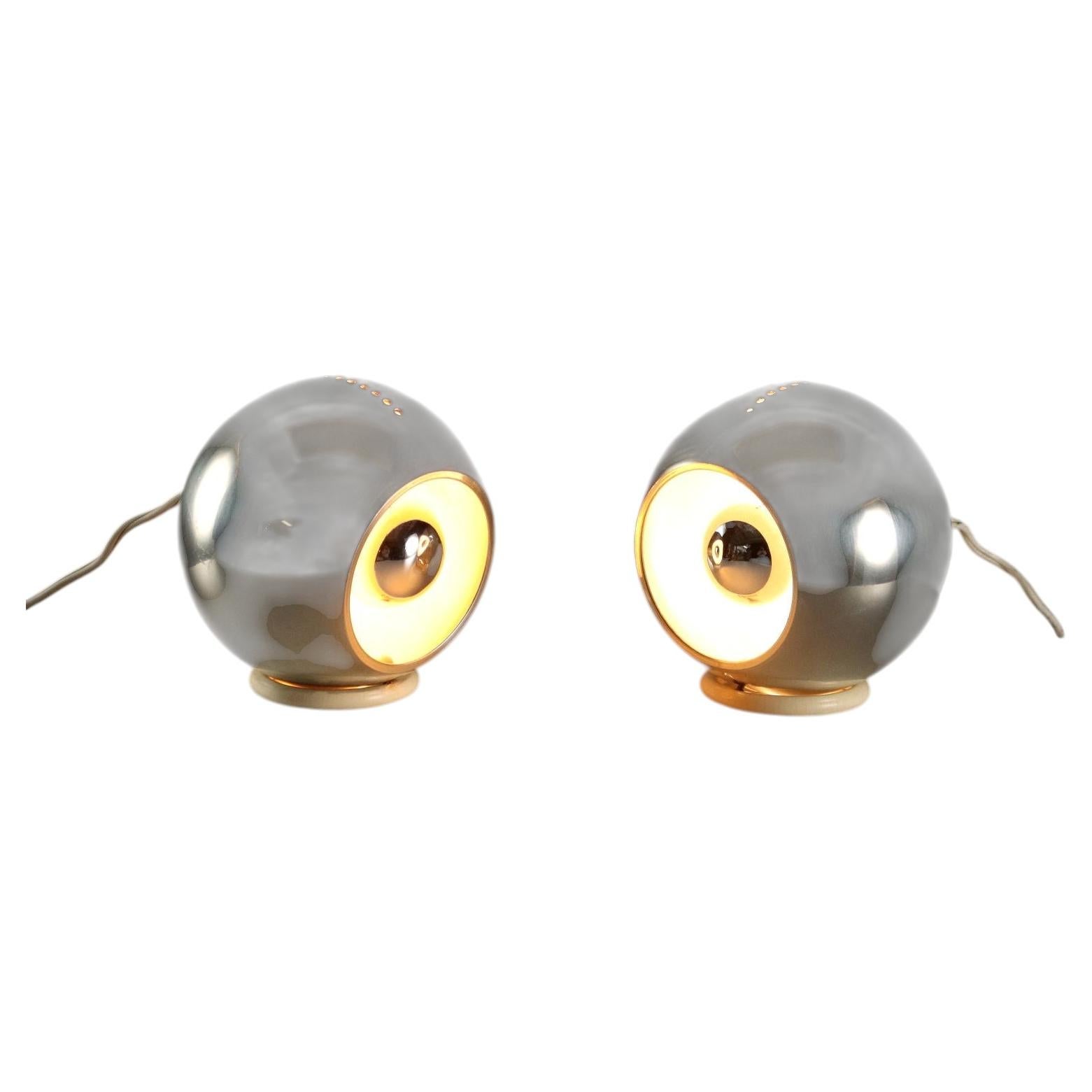 Pair of '591' table lamps by Gino Sarfatti for Arteluce, 1960s