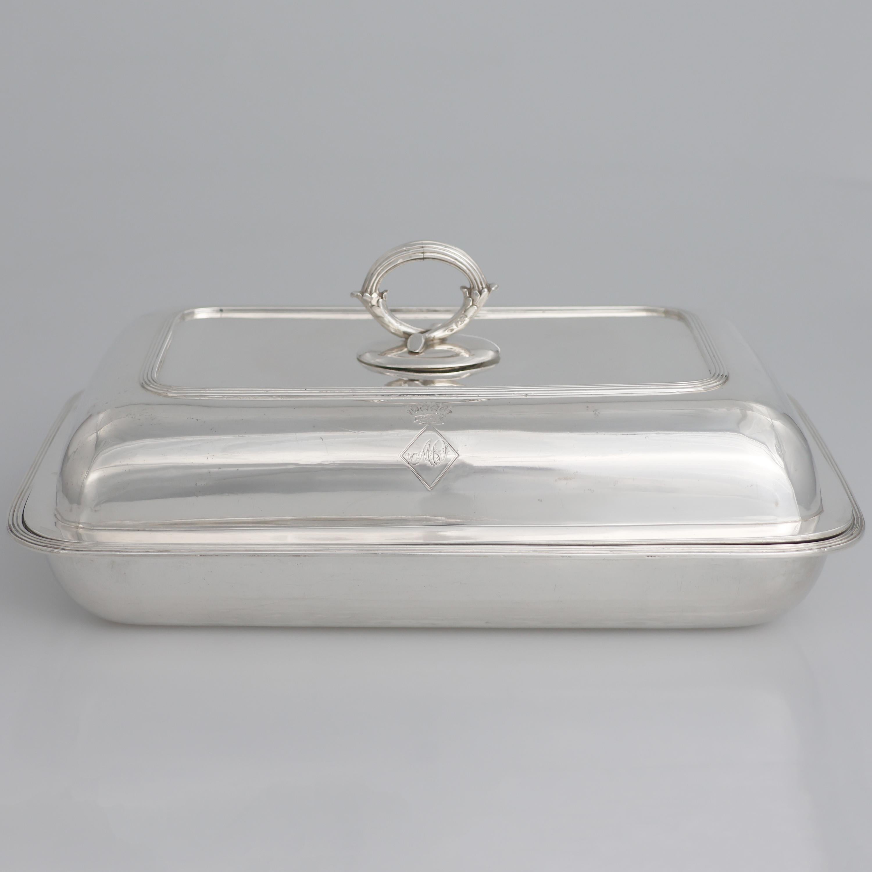 Coppia di legumiere e coperchio in argento sterling, Paul Storr, Londra, 1800 In condizioni buone in vendita a Brescia, IT