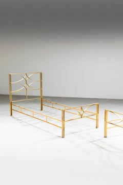 Par de camas de latón, prod. Italiano, años 70