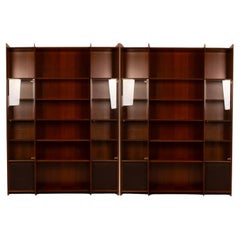 Pair of Artona Bookcases by Afra and Tobia Scarpa for Maxalto Italy 1970