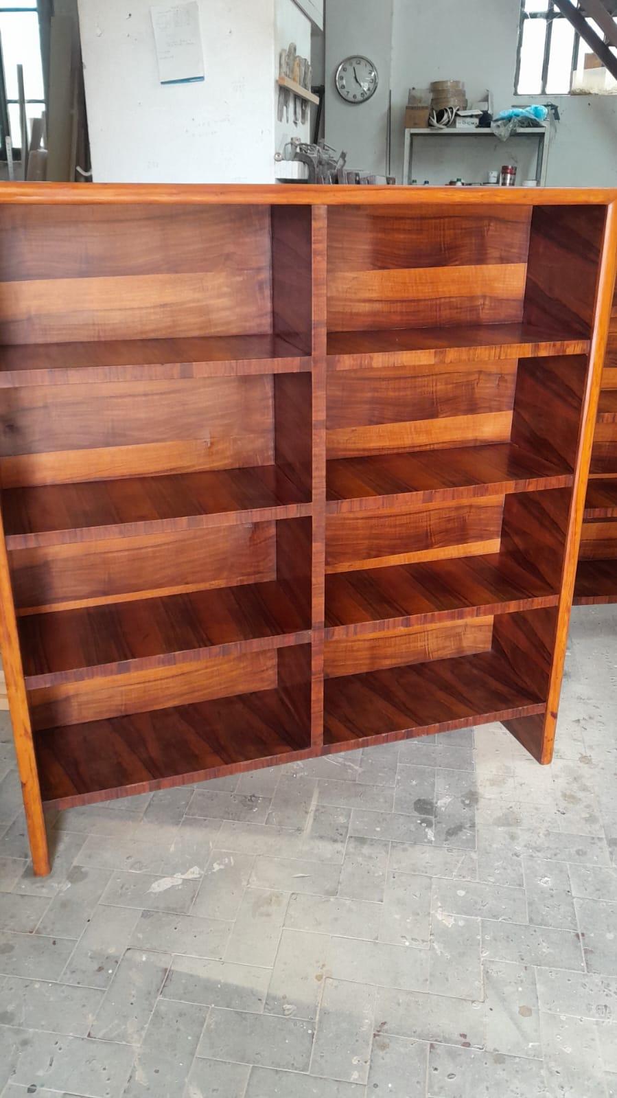 Mid-20th Century Pair of Bookcases attributed to O.Borsani Italy 1950s For Sale