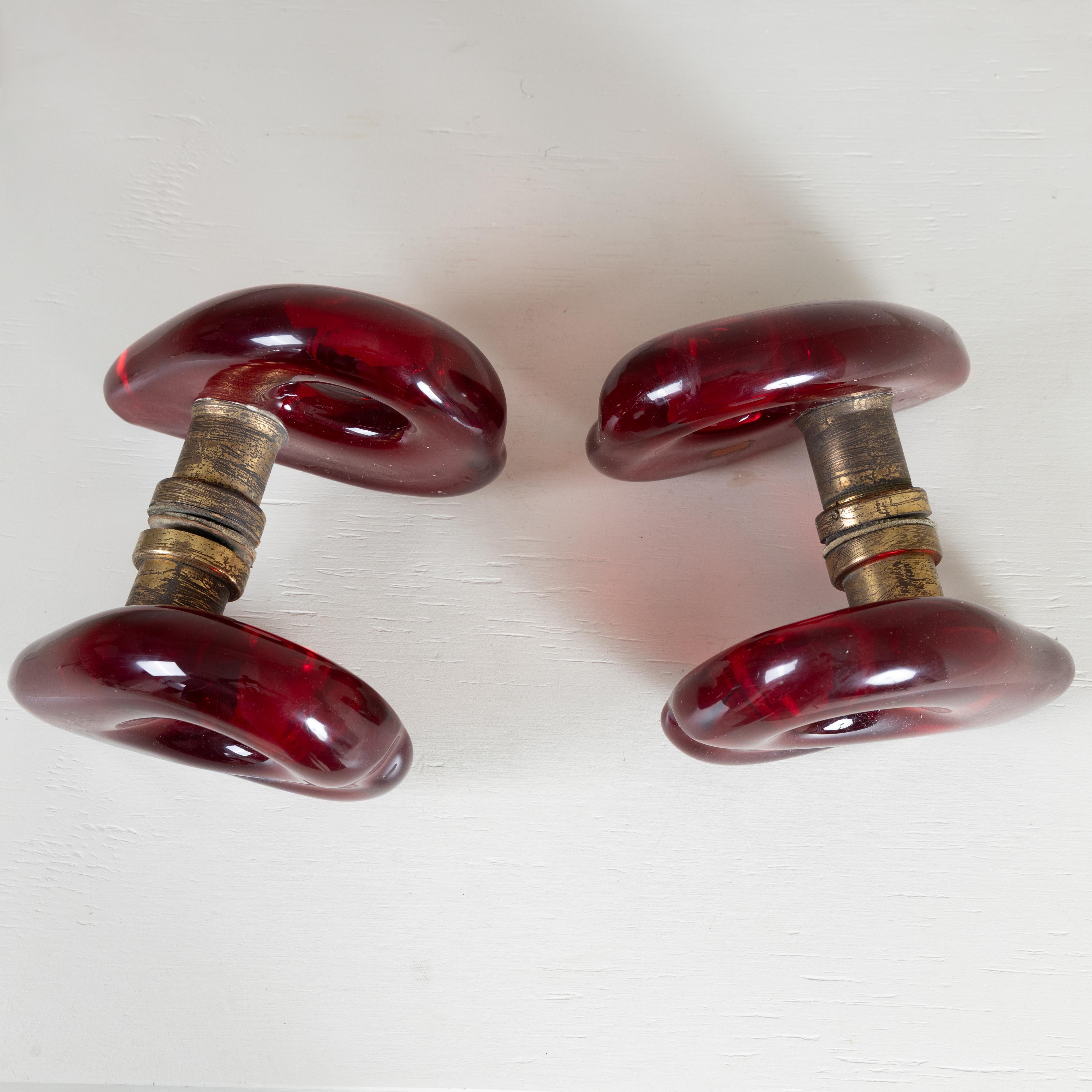 Coppia di maniglie Giuseppe Santomaso, Seguso, 1950 Moderno de mediados de siglo en venta