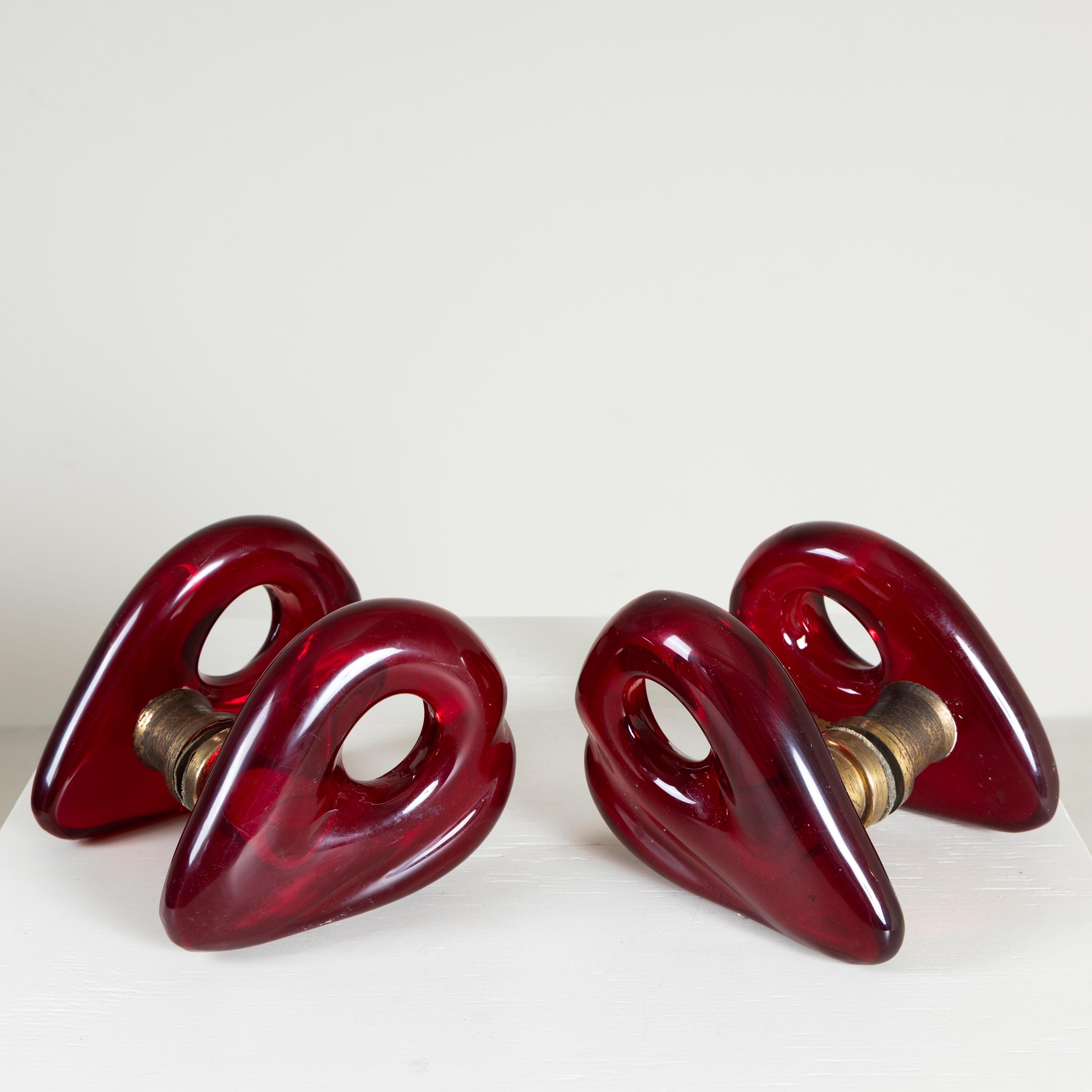 Coppia di maniglie Giuseppe Santomaso, Seguso, 1950 en Bueno estado para la venta en Milano, Lombardia
