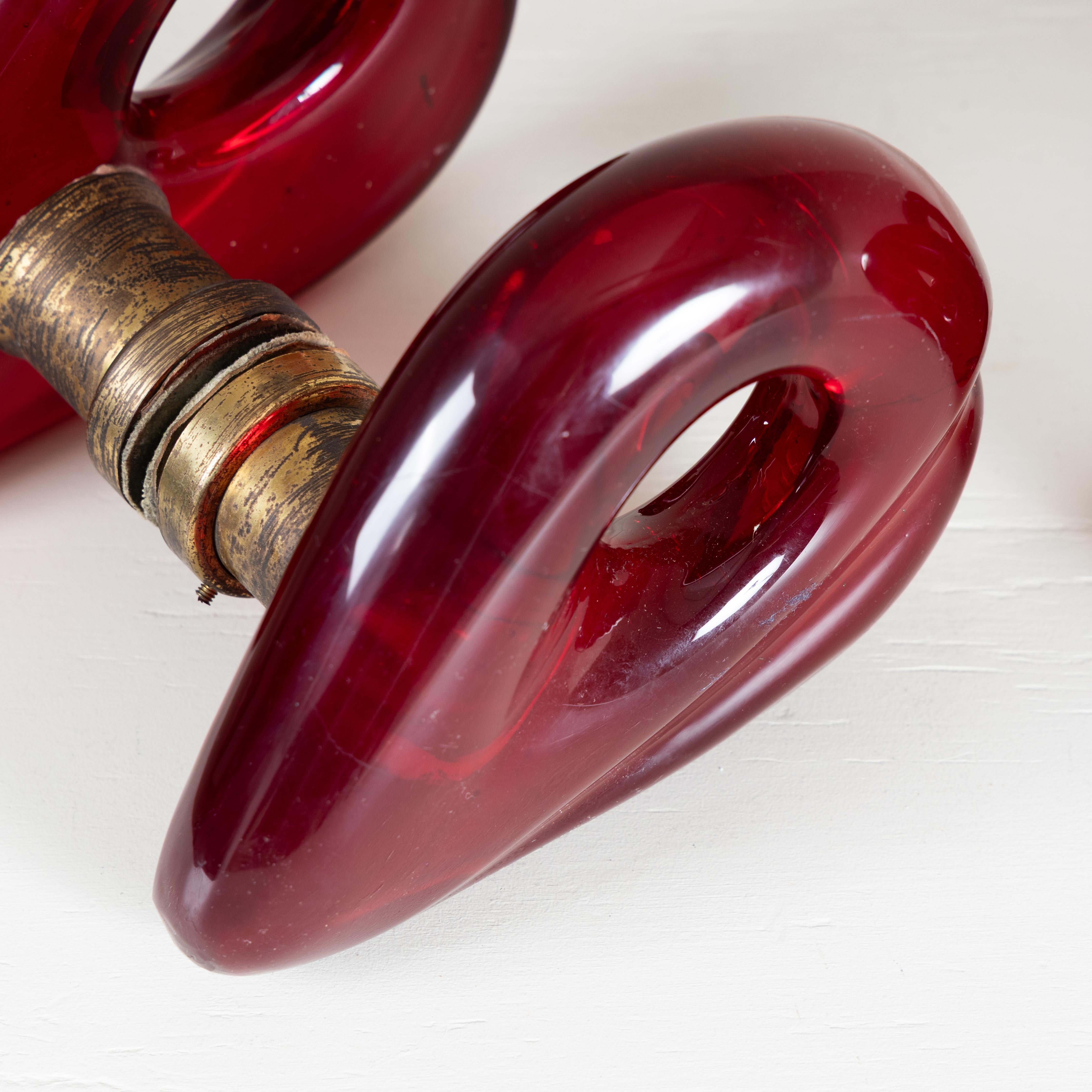 Coppia di maniglie Giuseppe Santomaso, Seguso, 1950 Mid-20th Century en venta