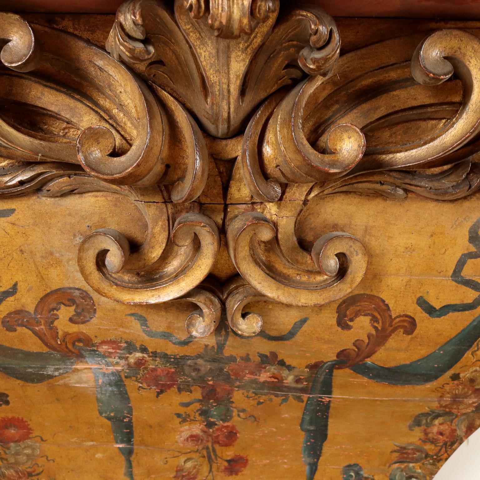 Lacquered Coppia di Mobili Consolle Sud Italia Fine XVIII Secolo