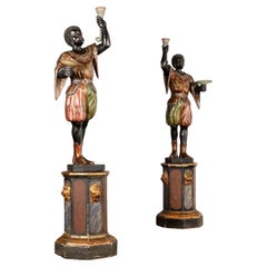 Pair of Venetian Moors Reggicero First Half of the 19th Century