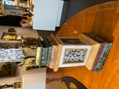 Pareja de obeliscos de mármol y malaquita, siglo XVIII