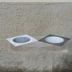 Paar emaillierte Teller - Studio del Campo Turin - Italien - 1960er Jahre