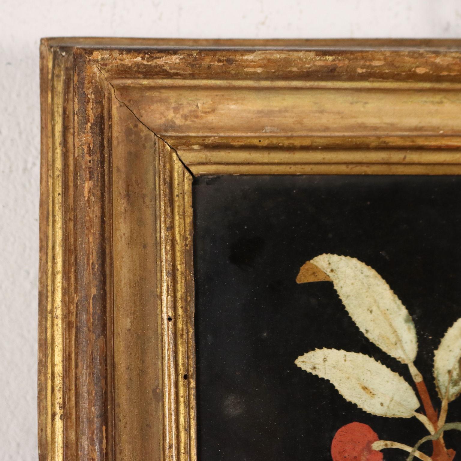 Coppia di Placche in Scagliola Raffiguranti Pappagalli Firenze XVII Secolo 7