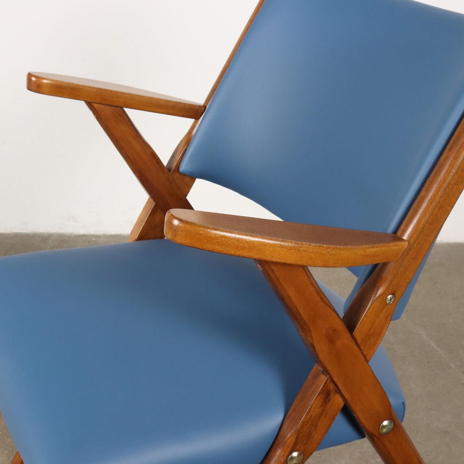 Pair of 50s-60s Armchairs In Excellent Condition For Sale In Milano, IT