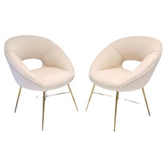 pair of 1950s armchairs designed by Silvio Cavatorta