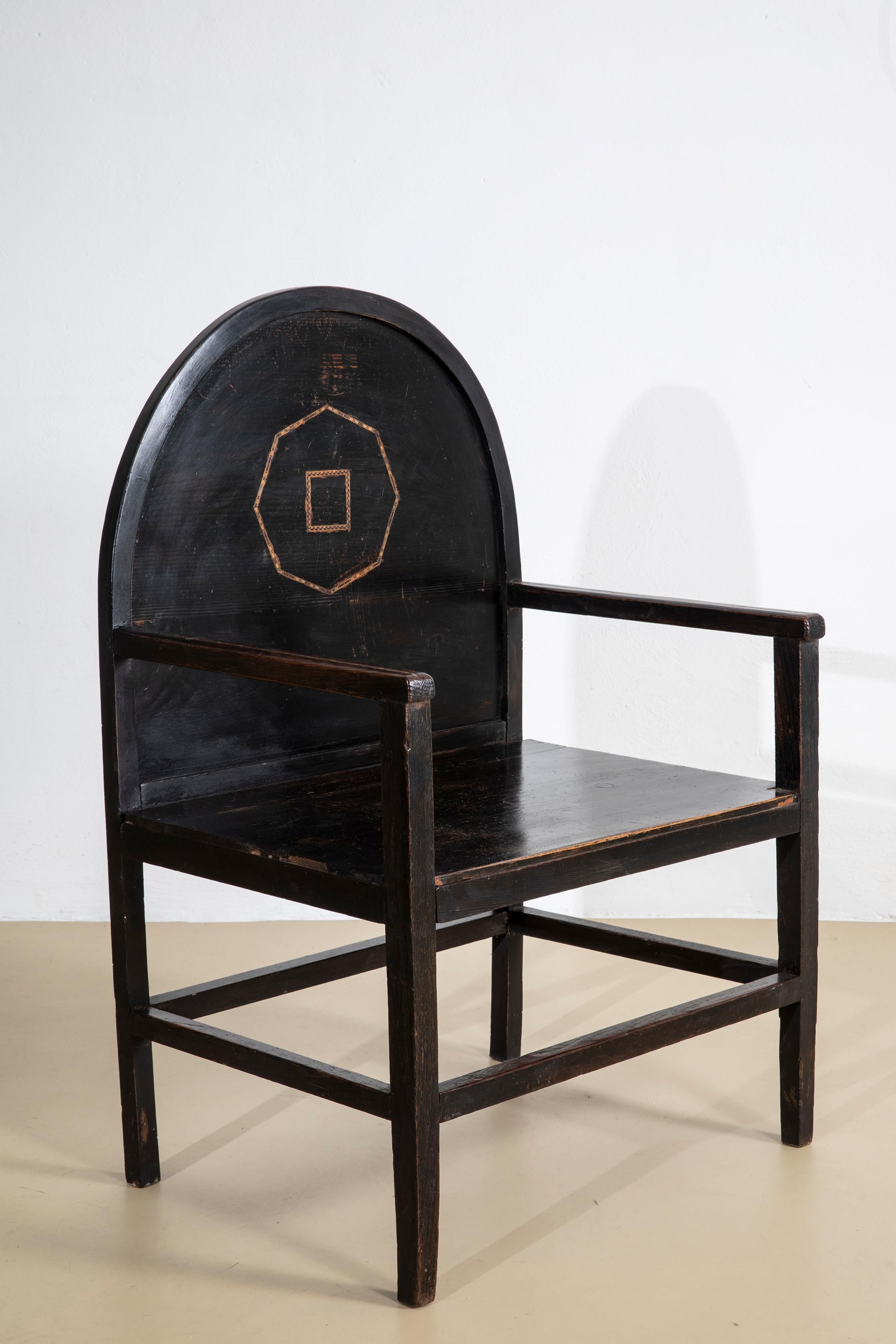 Paire de fauteuils de chambre des années 1920, fabrication italienne en vente 1