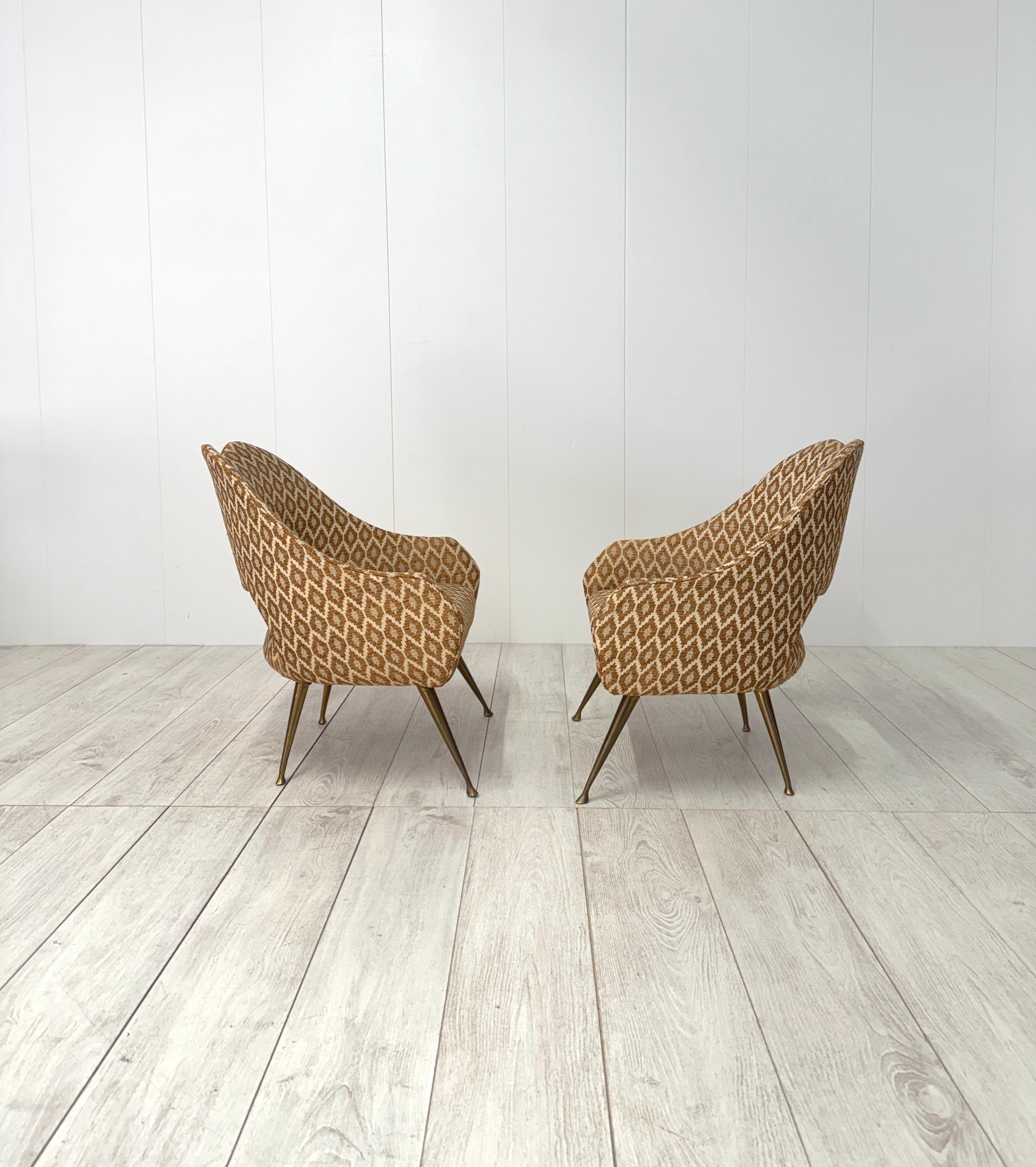 Pair of small armchairs, Italian prod., 1960s 2