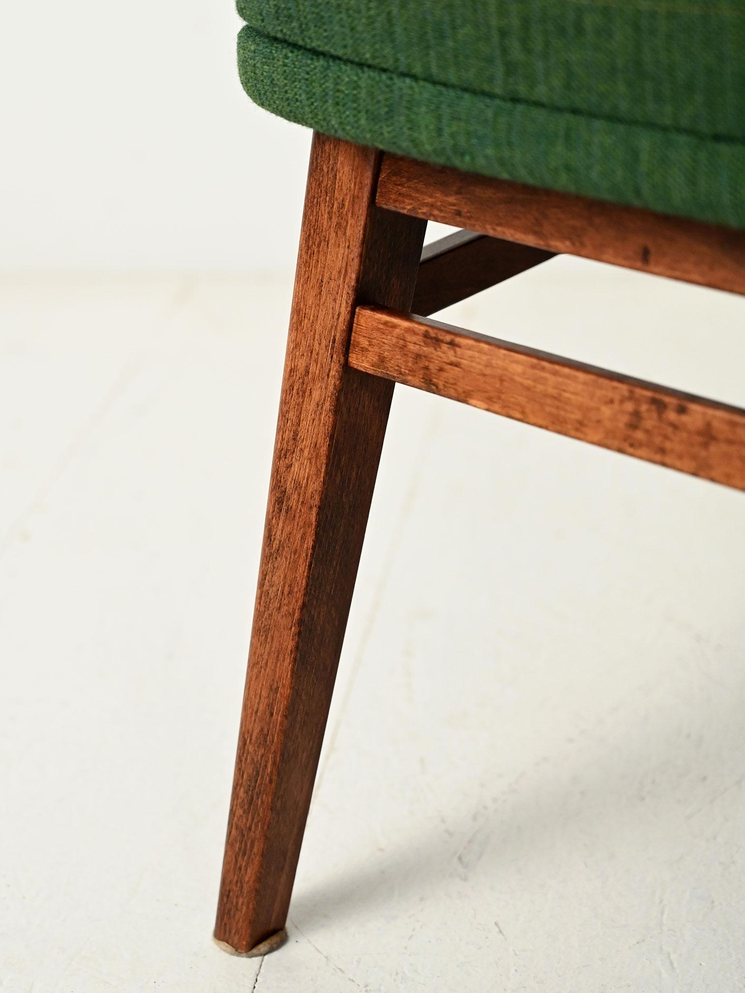 Coppia di poltroncine verdi Oslosund di Kinnarps anni '50 en venta 2