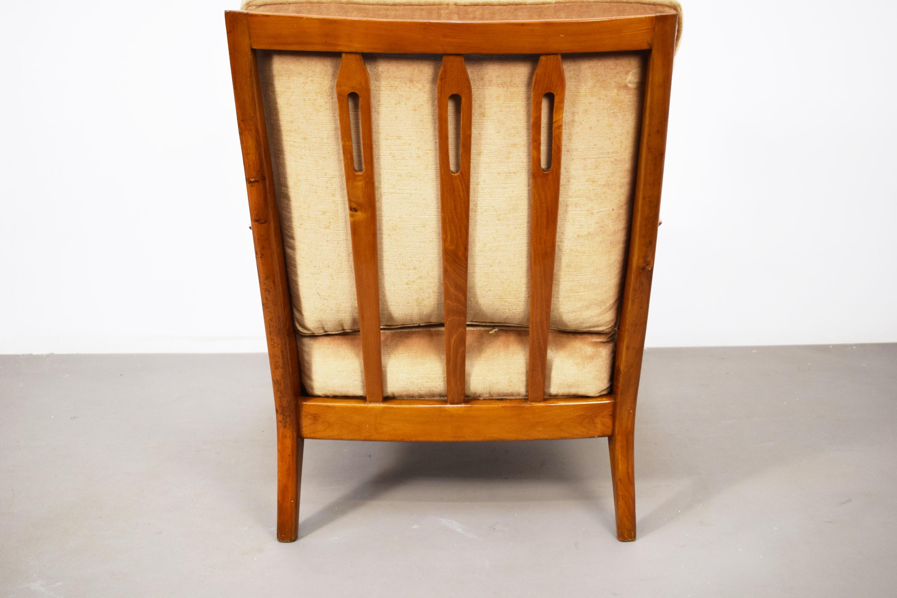 Pair of 516 armchairs by Gio Ponti for Cassina, Italy, 1950s. 8