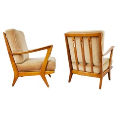 Pair of 516 armchairs by Gio Ponti for Cassina, Italy, 1950s.