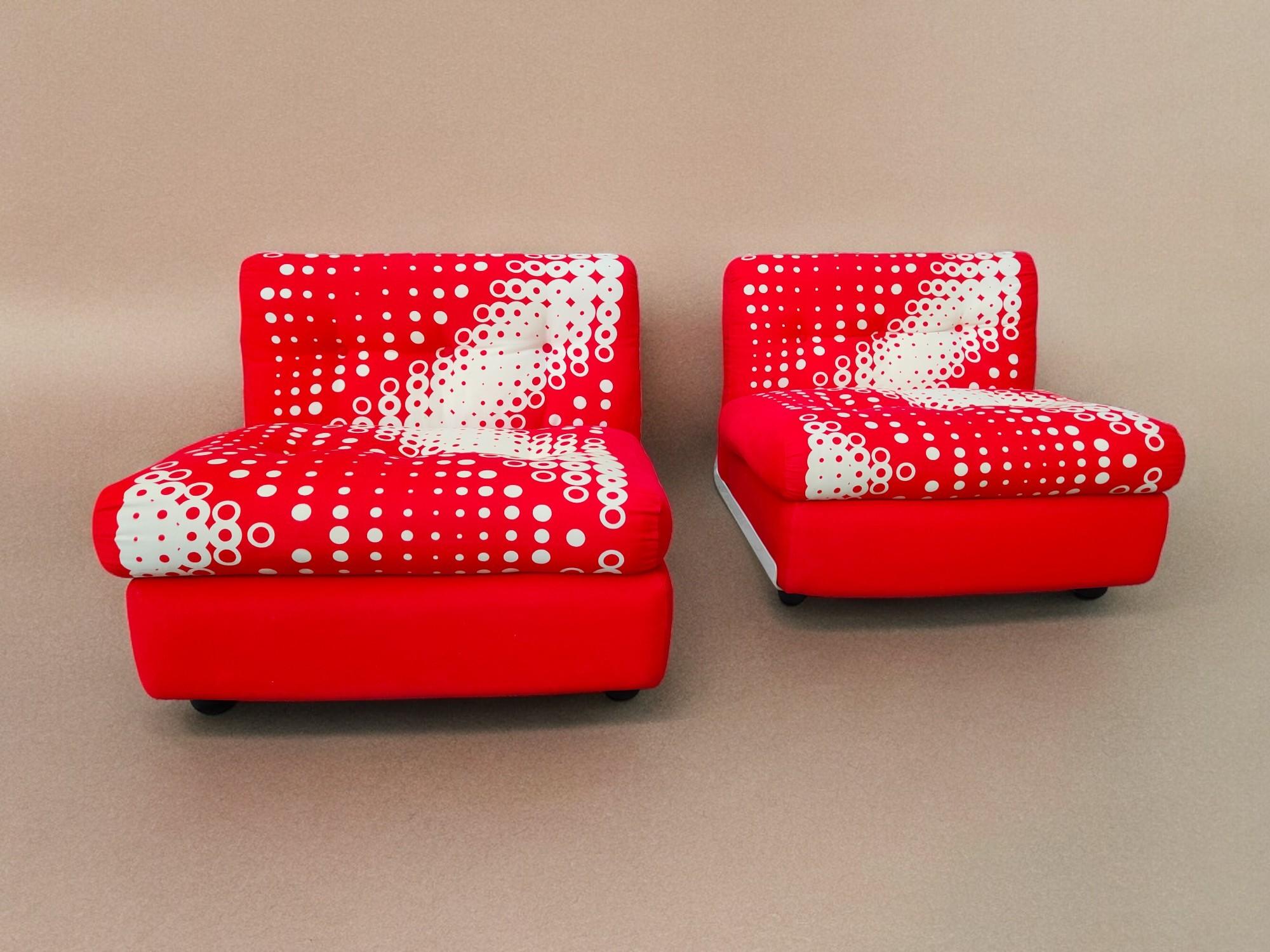 Tessuto coppia di poltrone Amanta design Mario Bellini e Gaetano Pesce C&B Italia - B&B. A. B. B.. in vendita