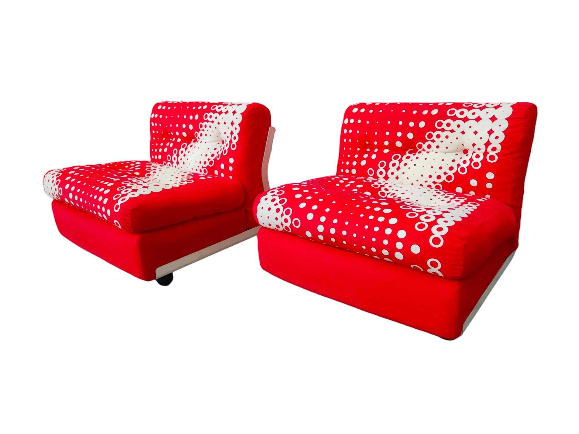 Late 20th Century coppia di poltrone Amanta design Mario Bellini e Gaetano Pesce C&B Italia - B&B. A. B. B.. in vendita
