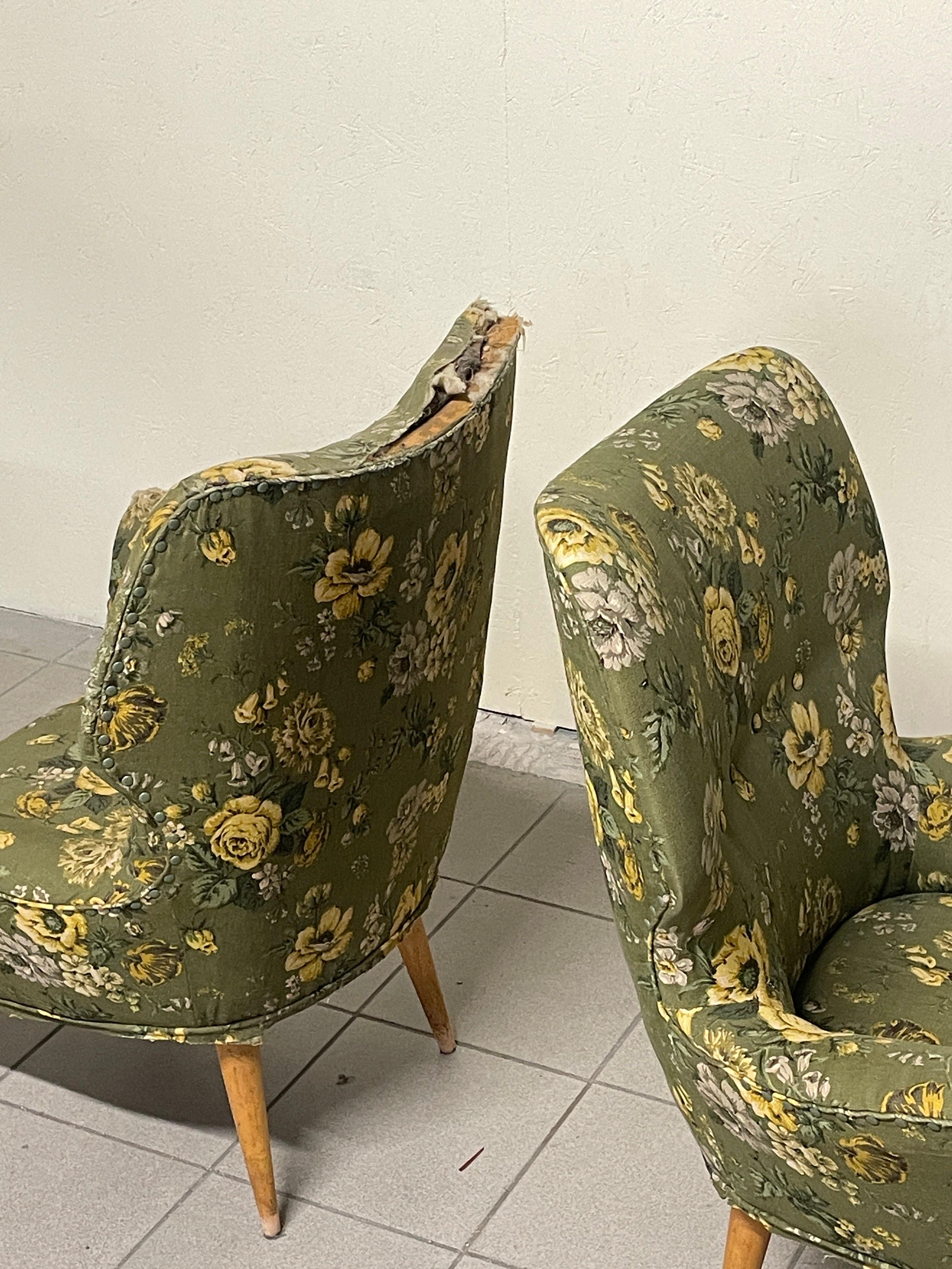 Coppia di poltrone anni '40 - '50 di manifattura italiana in vendita 5