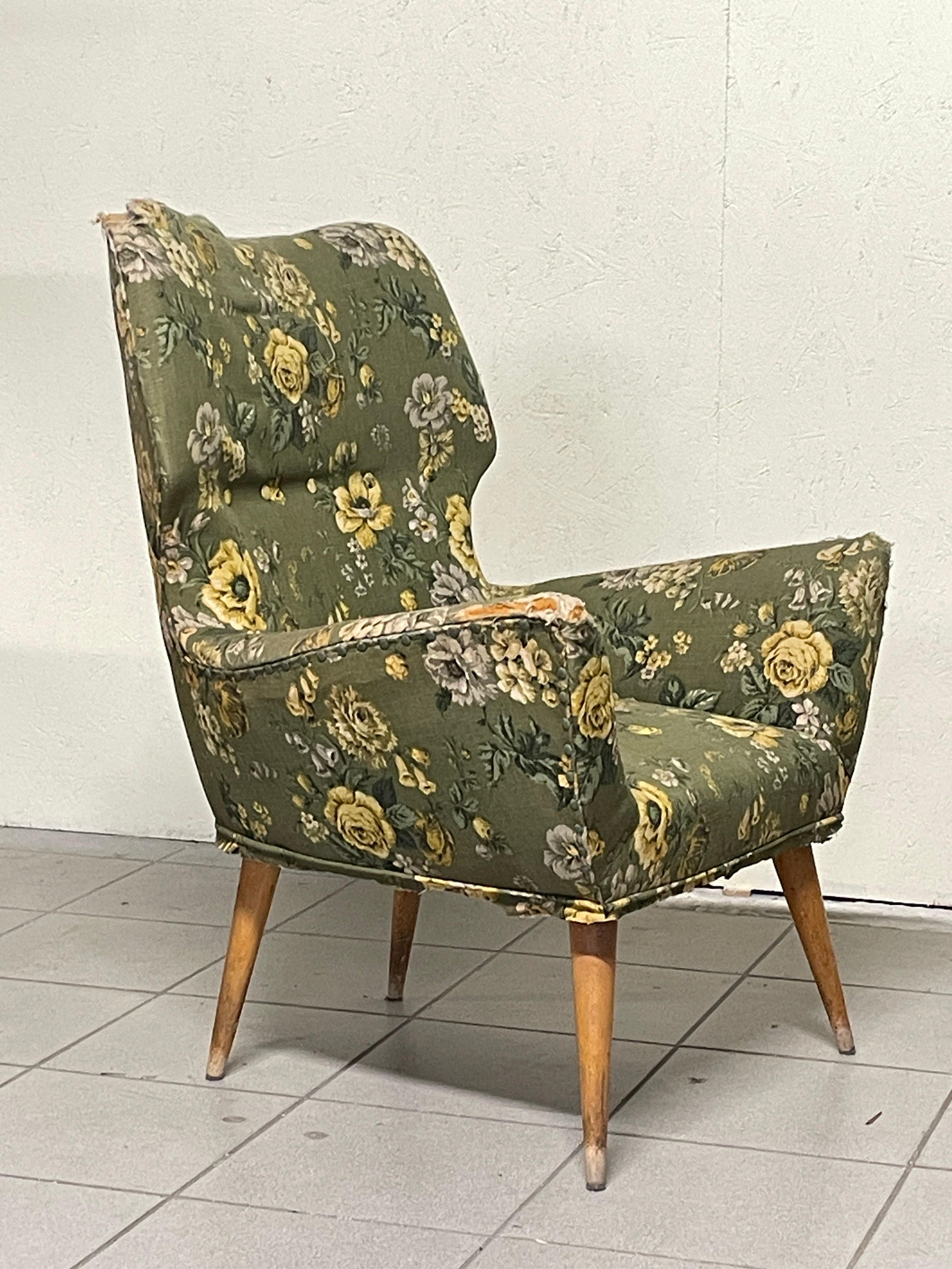 Mid-20th Century Coppia di poltrone anni '40 - '50 di manifattura italiana in vendita