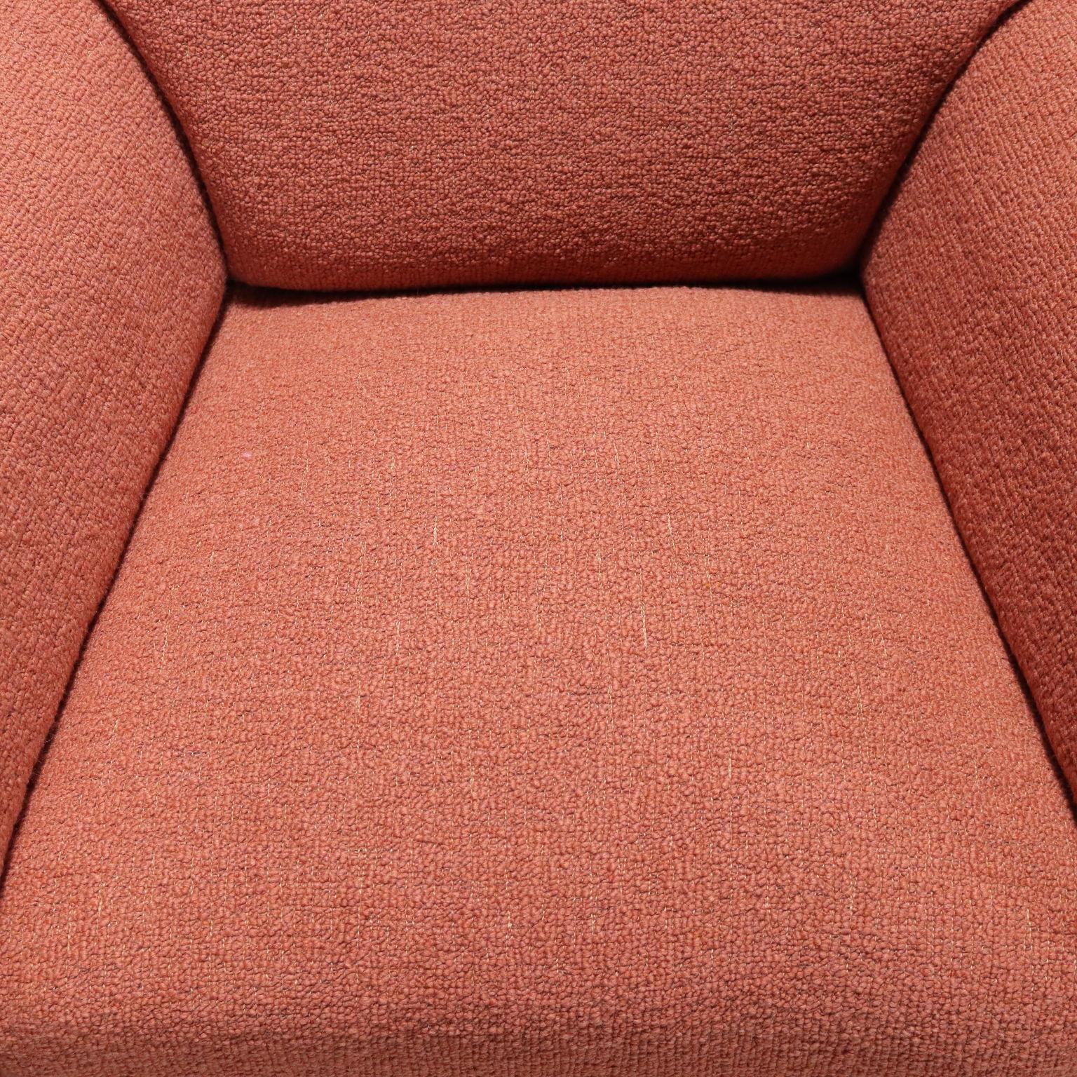 Pareja de sillones color salmón años 50-60, restaurados Italiano en venta