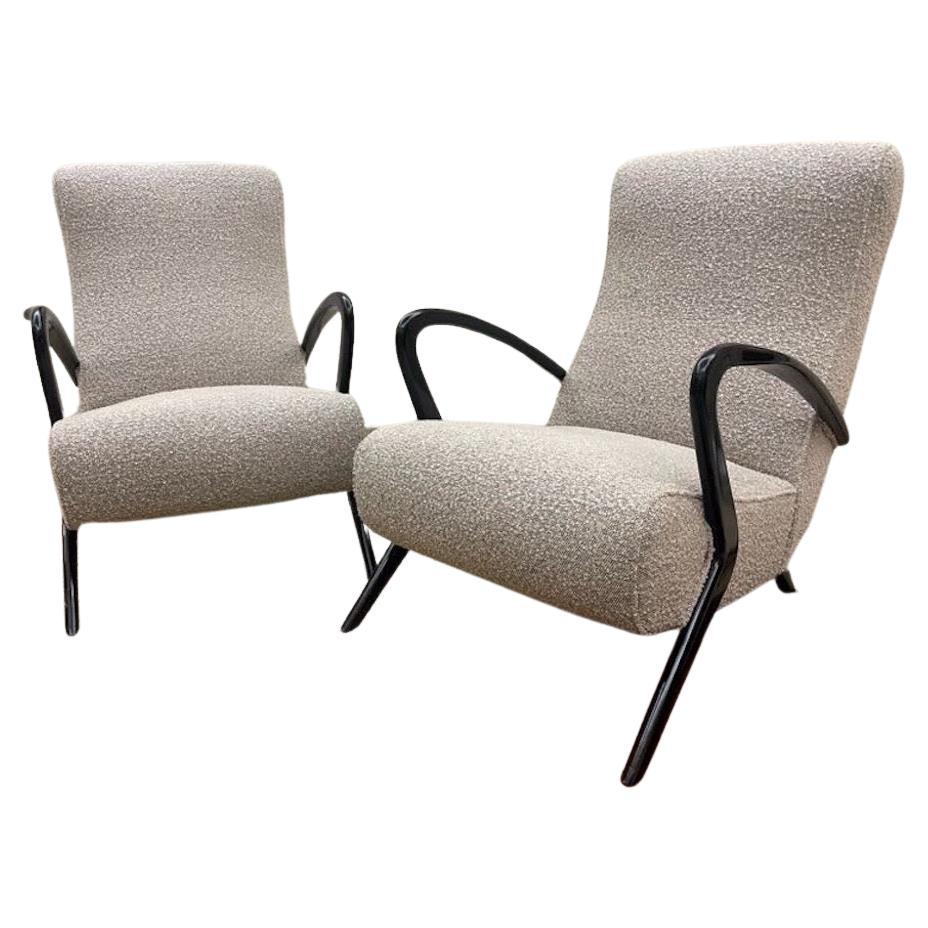 Pair of armchairs from the 1950s-60s For Sale