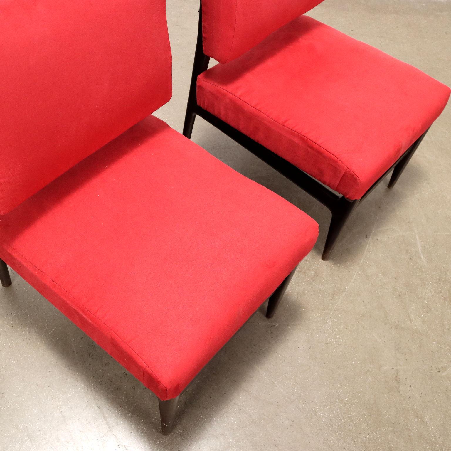 Pareja de sillones rojos años 50-60 Italian en venta