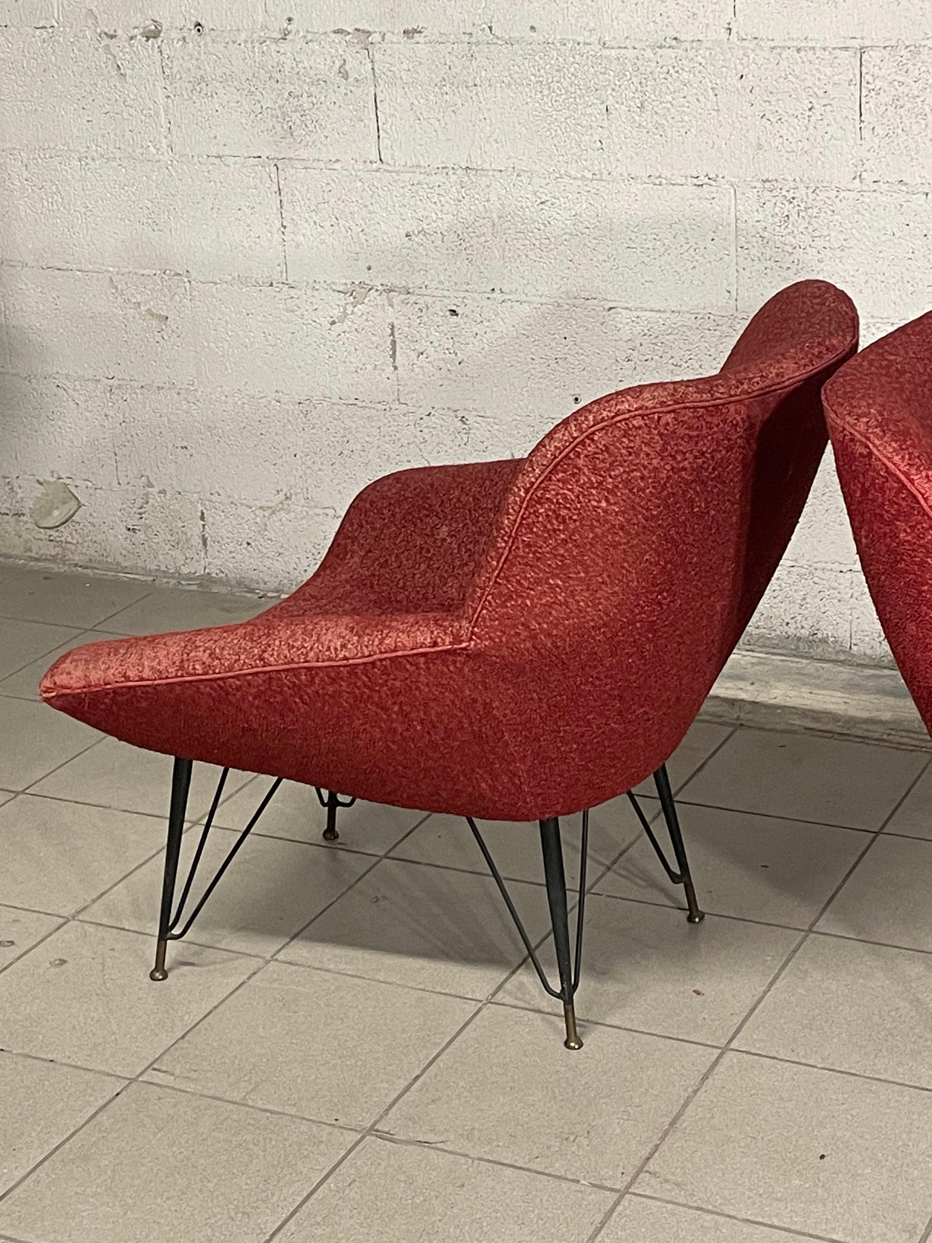 Paire de fauteuils des années 1950 en vente 6