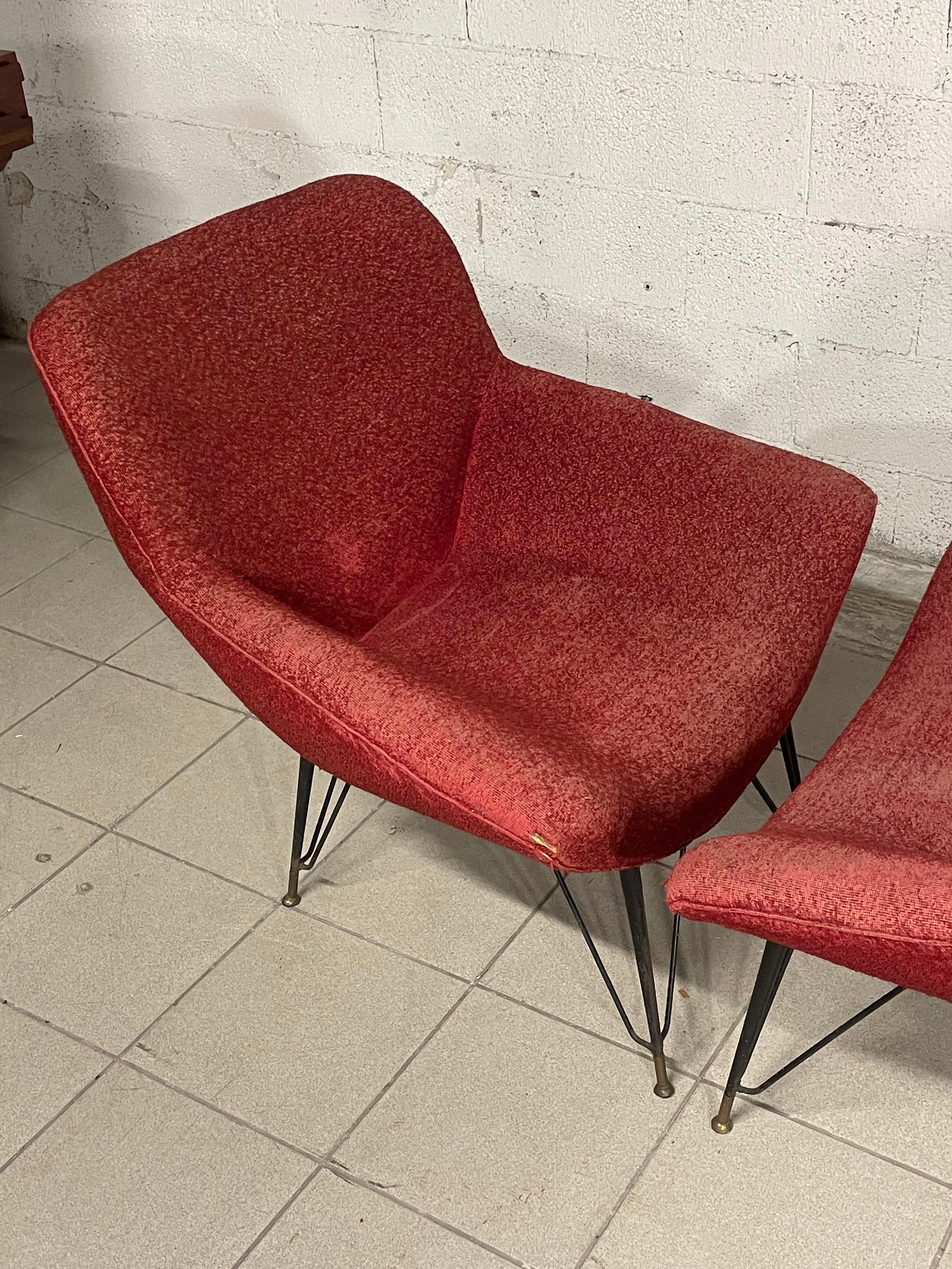 Paire de fauteuils des années 1950 en vente 10