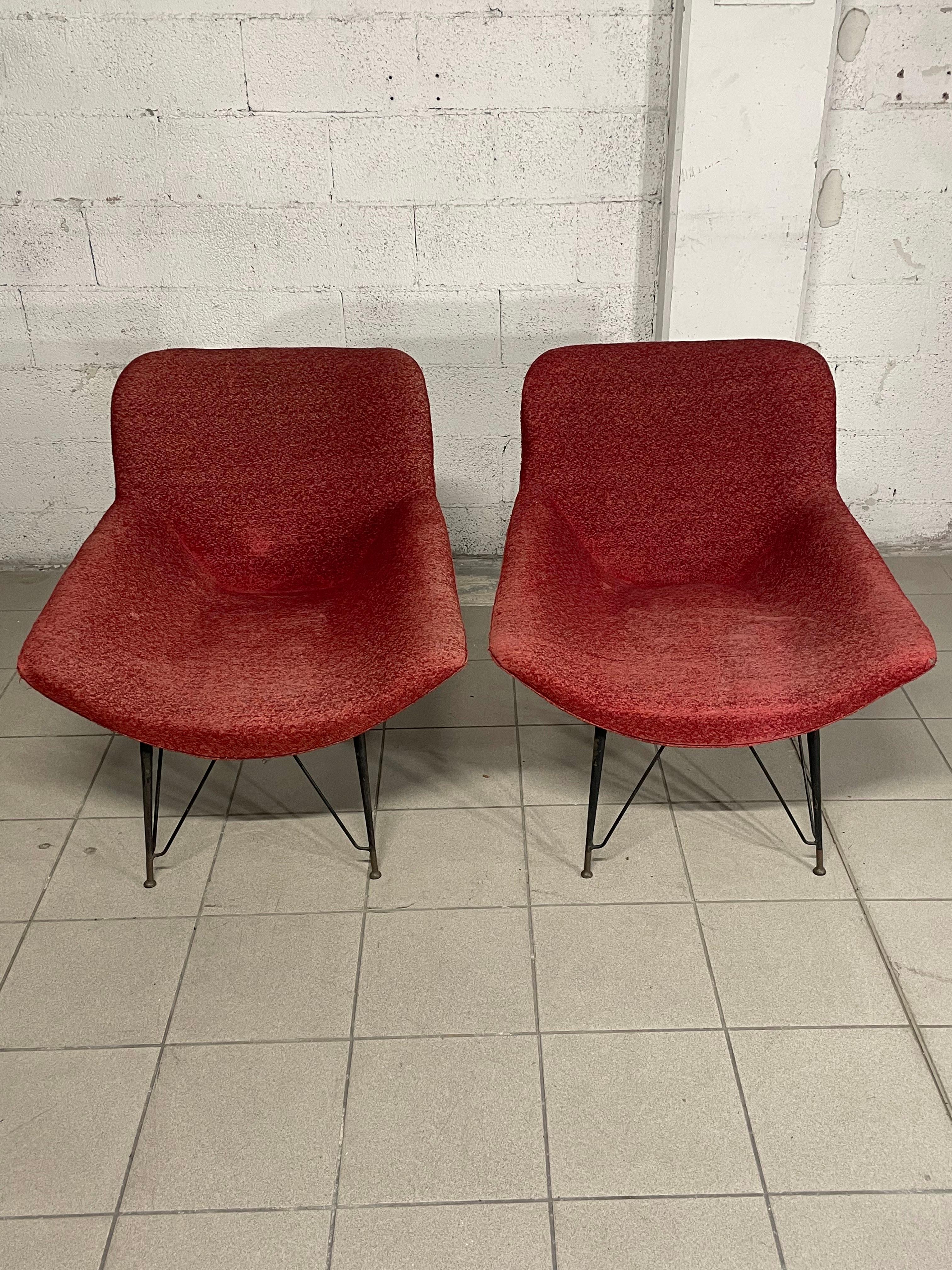 Paire de fauteuils des années 1950 en vente 13