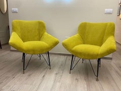 Coppia di poltrone anni '60 restaurate