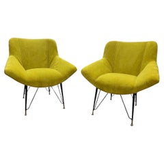 Pair of 1960s armchairs restored