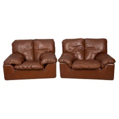 Pair of 1970s armchairs mod. Bonheur design Ammannati & Vitelli for Brunati